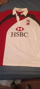 Vintage HSBC World Bank Dubai Emirates 7S Gilbert Rugby Herren Large Rugby Trikot - Bild 1 von 6