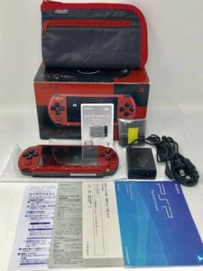 PSP PSP-3000 Value Pack Red & Black SONY Used Japan Import Tested Working 2011 - Picture 1 of 7