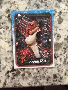 Tarjeta de novato 2024 Topps Holiday Holiday Giants de San Francisco Kyle Harrison #H175 - Imagen 1 de 1
