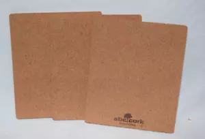 3 Cork Pads Non-Slip Oven Trivet Hot Pan Placemat or Mouse pad 9.75 x 7.3 x .25" - Picture 1 of 3