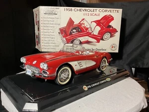 1958 Chevrolet Corvette Gearbox 1:12 Die Cast - Red Wp37 - Picture 1 of 6