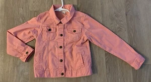 Carter’s Girl’s Size 6X Pink Casual Cotton Blend Snap Front Jacket Jacket - Picture 1 of 9
