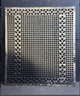 Rejilla de revestimiento de pared de piso Art Deco de 36" x 40" Foto 1 de 4