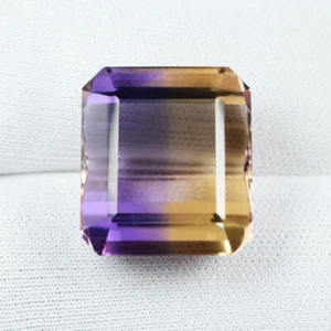 20.94 ct  AMAZING NICE BI COLOR HUE"  NATURAL AMETRINE Octagon See Vdo 2152 ! - Picture 1 of 2