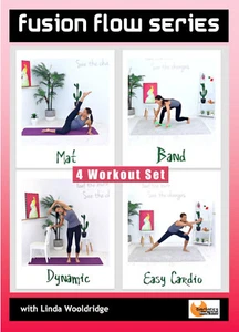 STRETCH CARDIO SCULPT DVD - Barlates Body Blitz FUSION FLOW SERIES - 4 Workouts - Picture 1 of 2