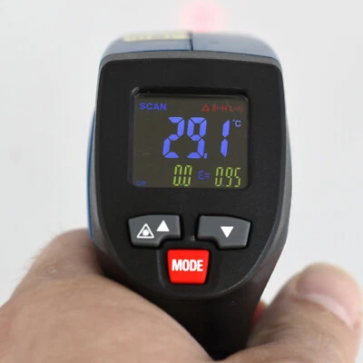 Laser Infrarot Thermometer Pyrometer -50 bis 760 °C Emissionskoeffizient 0,1-1.0 - Bild 1 von 4