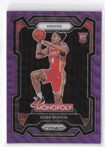 2023-24 Panini Prizm Monopoly Kobe Bufkin #6 Purple - Picture 1 of 2