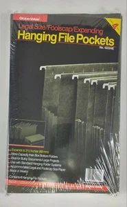 Global Weis Hanging Expanding File Pockets, 3.5" Expansion, Legal, Green, 4 Pack - Picture 1 of 7