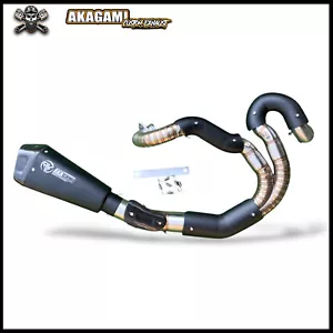 Custom Exhaust 2 into 1 Carbon Fit For Harley Davidson V-ROD / NIGHT ROD - Foto 1 di 4
