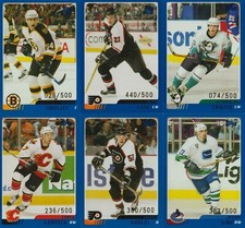 BLUE /500 SP CARD LOT 2003-04 TOPPS TRADED ROOKIES KANE ZINOVJEV RC KING MARKOV