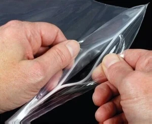 Griffversiegelung Taschen klar Poly Kunststoff wiederverschließbar Reißverschluss Baggies - Bild 1 von 1