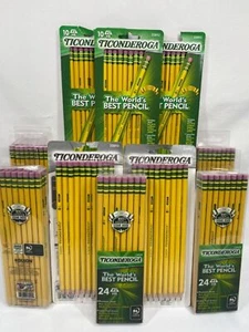 TICONDEROGA Wood Pencils Eraser YOU CHOOSE Buy More & Save + Combined Shipping - Picture 1 of 6