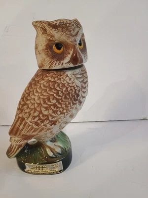 Botella de licor Jim Beam Owl jarra de whisky Regal China vintage 1979 10" Foto 1 de 4