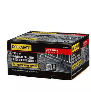 DECKMATE 360-Pack 200 sq ft. Black Collated Hidden Deck Fasteners - Picture 1 of 4