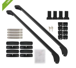2Pcs 43 Inch Universal Car Top Roof Cross Bar Luggage Cargo Rack Adjustable - Picture 1 of 1
