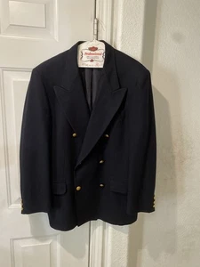 Herren Vintage Banana Republic Wolle zweireihig Sport Mantel Größe 40R Hergestellt in den USA - Bild 1 von 9