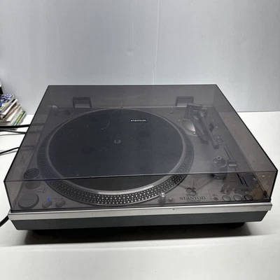 Stanton Professional DJ Direct Drive Turntable Model STR8-80 Needs Needle WORKs - Image 1 of 4