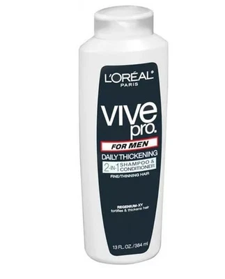 L'Oreal Vive Pro Men Daily Thickening Shampoo Fine / Thinning Hair 13 OZ.....219 - Image 1 of 4