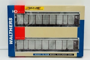 Walthers Gold Line HO Scale Santa Fe (2-Pack) Bi-Level Enclosed Auto Carrier - Picture 1 of 6