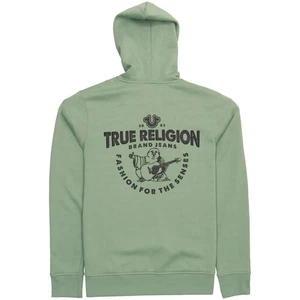 True Religion CORE ZIP UP HOODIE, XL, Green Bay, Graphic Print, Cotton/Poly - Picture 1 of 7