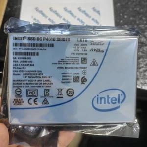 Intel DC P4610 1.6TB SSDPE2KE016T8 2.5" NVMe PCIe SSD Solid State Drive New - Picture 1 of 3