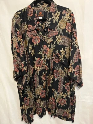 Camisa Para Hombre Mango Moon 4X Estampado Hawaiano Rayón Foto 1 de 4