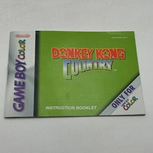 Donkey Kong Country Nintendo Game Boy Color GBC Instruction Booklet Manual Only - Picture 1 of 2