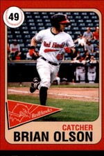 2019 Fargo-Moorhead RedHawks Team Issue #20 Brian Olson Black Diamond Washington