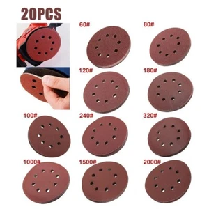 Discos de lijado eficientes de 5 pulgadas 125 mm con 8 orificios para una fácil extracción de polvo - Imagen 1 de 96