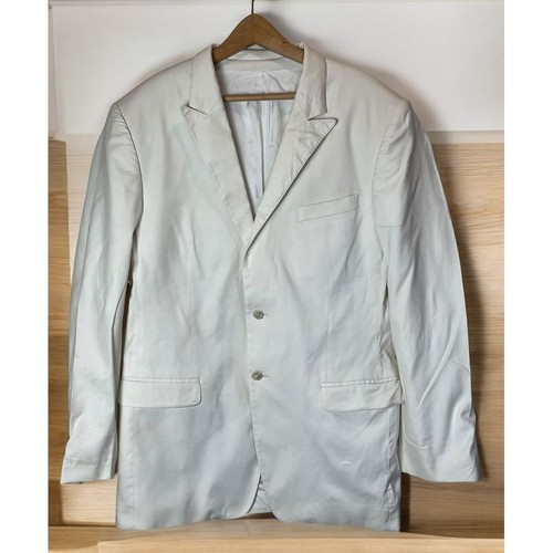 Versace blazer cotone bianco uomo taglia 52 (US XL) o blazer donna oversize