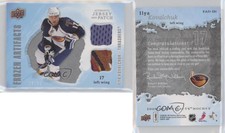 2008-09 Artifacts Frozen Jersey Silver Jersey/Patch /35 Ilya Kovalchuk Patch