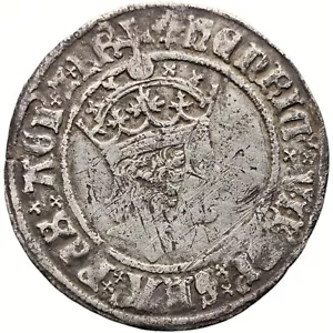 1504 - 1505 Henry VII Groat Inglaterra Moneda Perfil Emisión Tipo Regular (KA32-) - Imagen 1 de 2