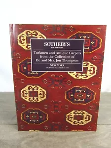 Sotheby's Auction Catalog, Turkmen And Antique Carpets 1993 - Picture 1 of 14