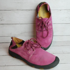 Bifini SIze 44 (10.5 Men / 11.5 Women ) Suede Oxford Casual Shoes Lace Flats - Picture 1 of 8