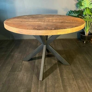 Esstisch Wehl Spider rund Ø 110 cm Massivholz Holztisch Tisch Esszimmertisch - Bild 1 von 4
