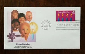 US FDC # 2395 Happy Birthday 1988. - Picture 1 of 6