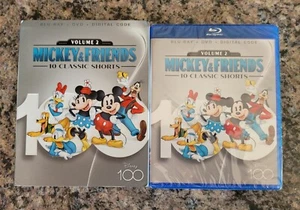 Mickey & Friends 10 Classic Shorts Vol 2 100th Anniversary Blu-ray + DVD Digital - Picture 1 of 4