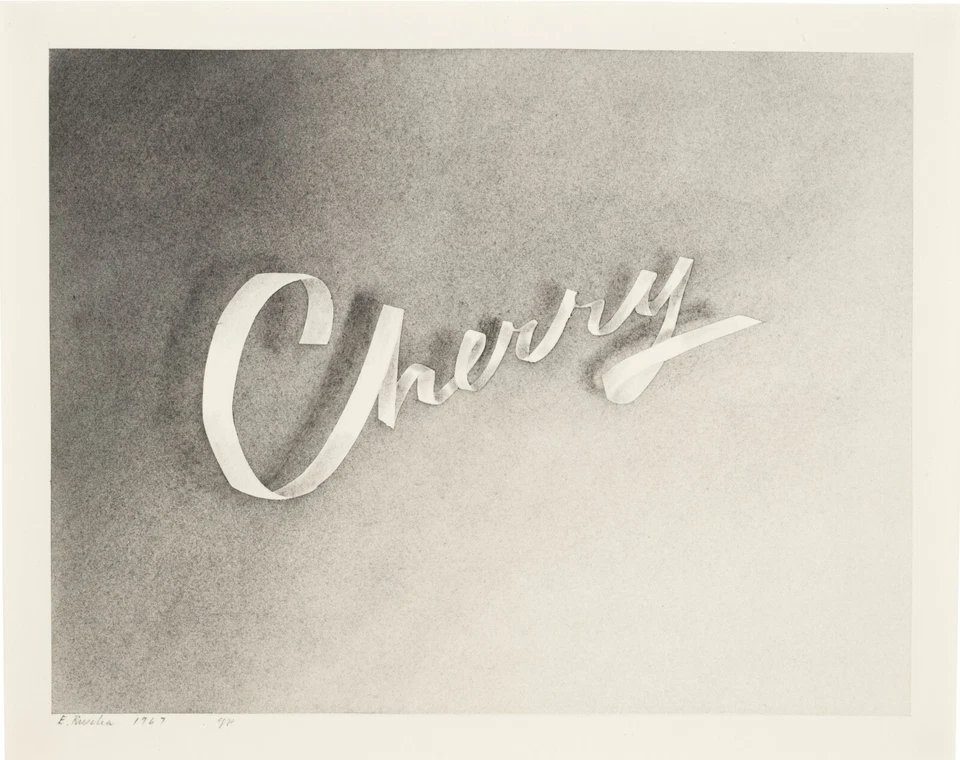 Ed Ruscha : Cherry : Archival Quality Art Print - Image 1 of 1