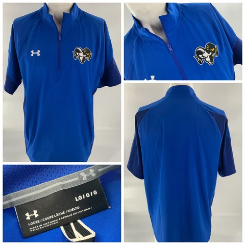 Los Angeles Rams Under Armour Short Sleeve Pullover L Men Blue ¼ Zip YGI B2-381 Cover