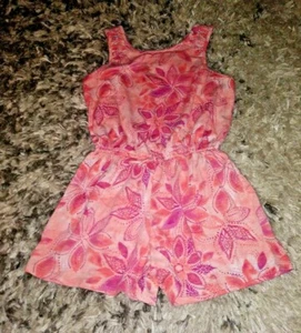 Girls Mudd Floral Romper, Size M (10) - Picture 1 of 3
