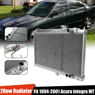 Aluminum 2 Row Core Performance Radiator For 94-01 Acura Integra GS RS DB GSR MT — 第 1/4 张图片