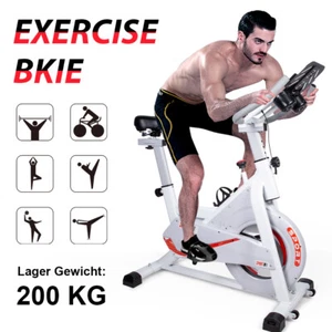 Speedbike Fitness Fahrrad Heimtrainer Ergometer Indoor Cycling Trimmrad 200 kg - Bild 1 von 8