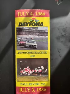 NASCAR Daytona Pepsi Feuerwerkskörper 400 Ticket Bestellformular für Juli 1986 - Bild 1 von 4