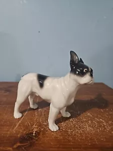 FIGURA: porcelana, bulldog francés, hecho en alemania, 7"x3"x6,5" de alto, de colección - Imagen 1 de 12