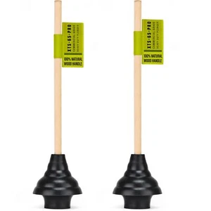 XTS-65-PRO Heavy Duty Toilet Plunger, Commercial Grade, Powerful Double Thrus... - Picture 1 of 5