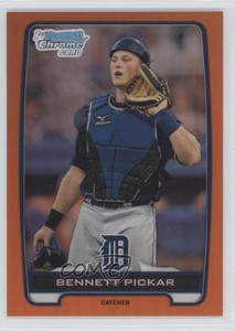 2012 Bowman Draft Chrome Picks Orange Refractors /25 Bennett Pickar #BDPP100