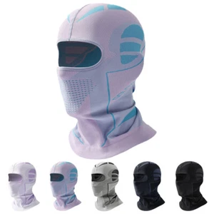 Motorcycle Balaclava Hood Windproof Thermal Face Mask Helmet Liner Neck Warmer - Picture 1 of 25
