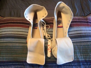 RARE VINTAGE 1960S-70S PRO KEDS WHITE CANVAS HIGH TOP ATHLETIC SHOES SIZE 12 M - Picture 1 of 14