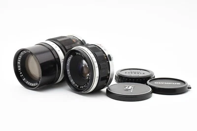 [N.MINT] Olympus 38mm f/1.8 + 100mm f/3.5 lens for Pen F FT TV  from JAPAN #946 - Image 1 of 4