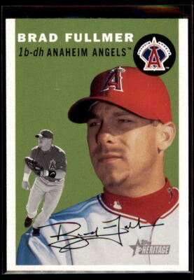 Brad Fullmer #96 Anaheim Angels Topps Heritage 2003 Foto 1 de 2